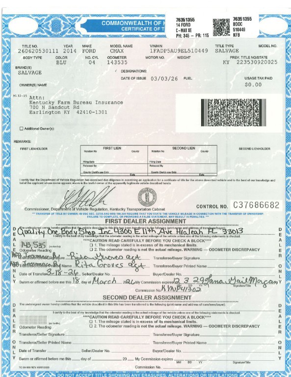 2014 Ford C-Max Image 2