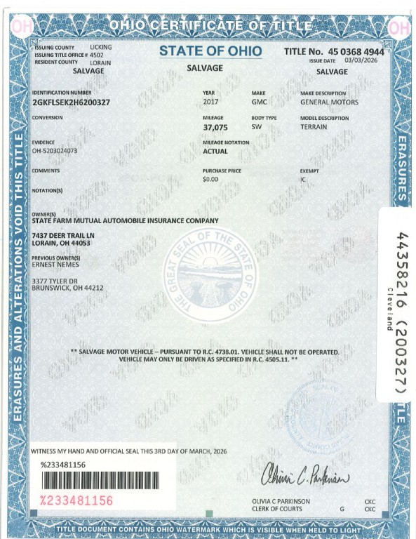 2017 GMC Terrain Image 2