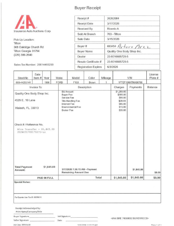 1996 Ford F-150 Image 1
