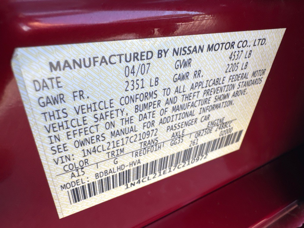 2007 Nissan Altima Image 34