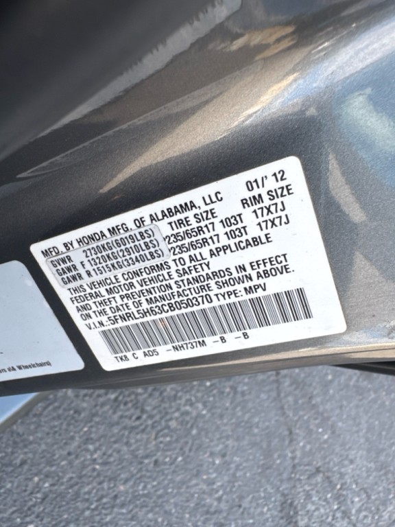2012 Honda Odyssey Image 32