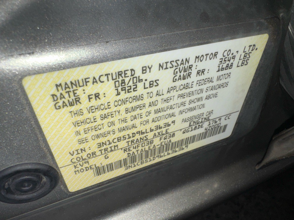 2006 Nissan Sentra Image 30