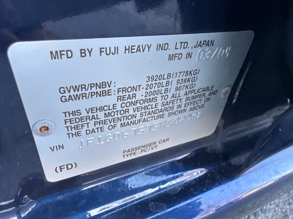 2005 Subaru Impreza Image 30