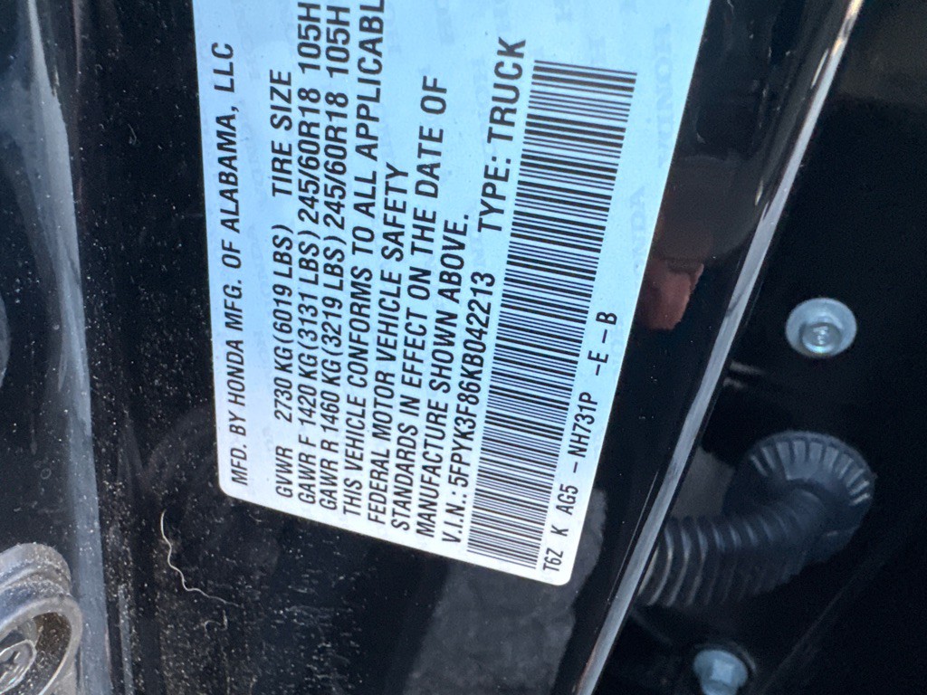 2019 Honda Ridgeline Image 39