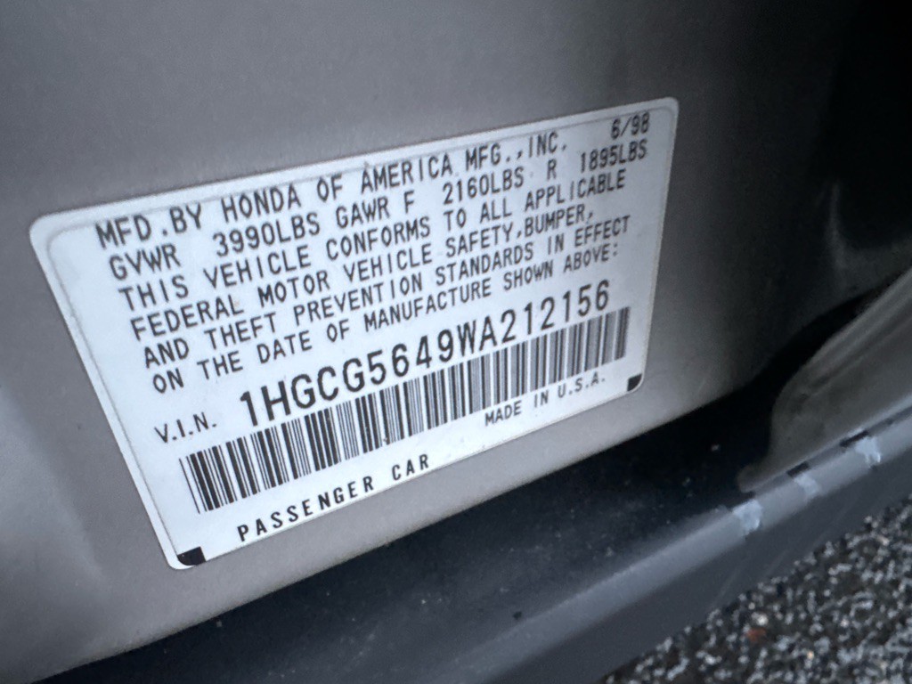 1998 Honda Accord Image 29