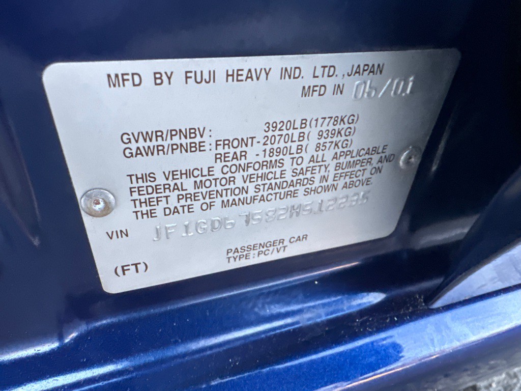 2002 Subaru Impreza Image 30