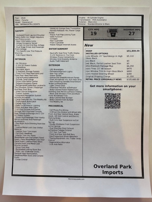 2020 Porsche Panamera Image 23