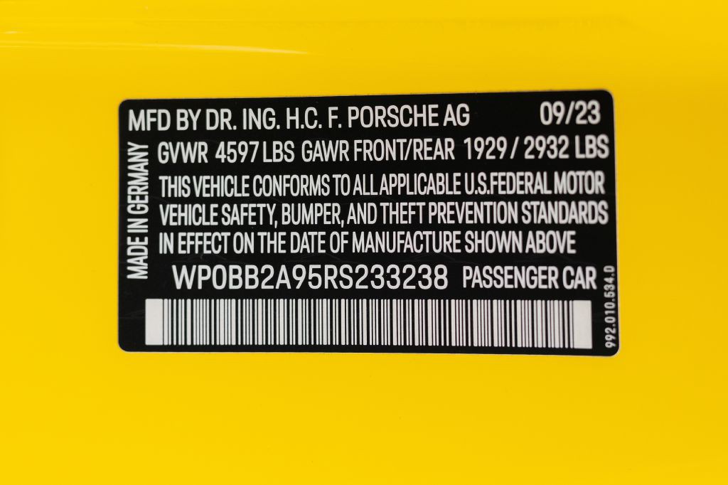 2024 Porsche 911 Image 158