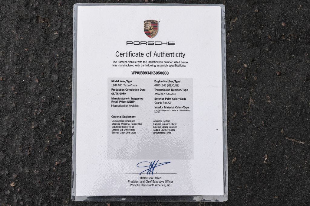1989 Porsche 911 Image 73
