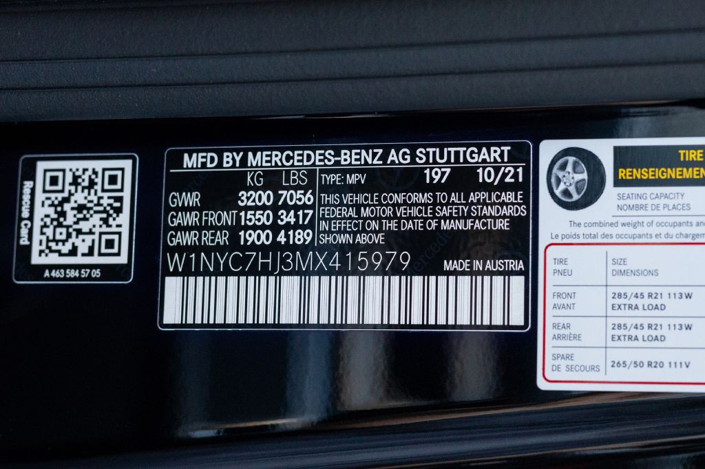 2021 Mercedes-Benz G-Class Image 83