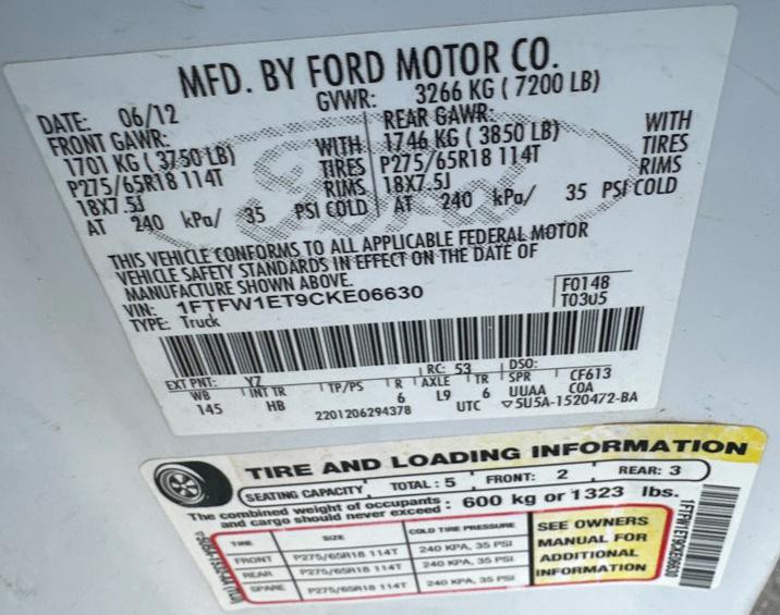 2012 Ford F-150 Image 11