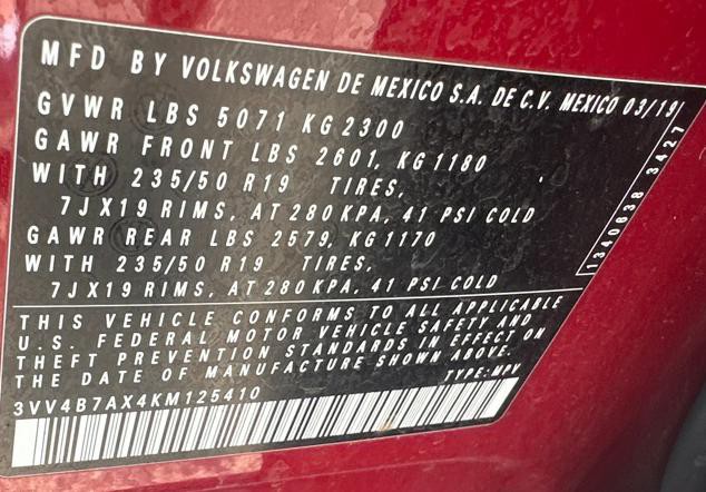 2019 Volkswagen Tiguan Image 42