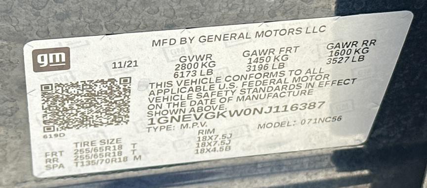 2022 Chevrolet Traverse Image 27