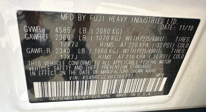 2011 Subaru Outback Image 33