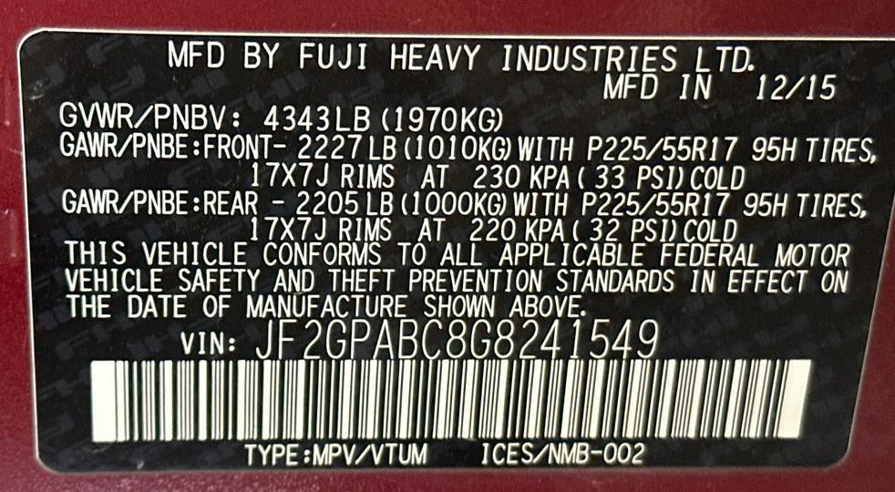 2016 Subaru Crosstrek Image 31