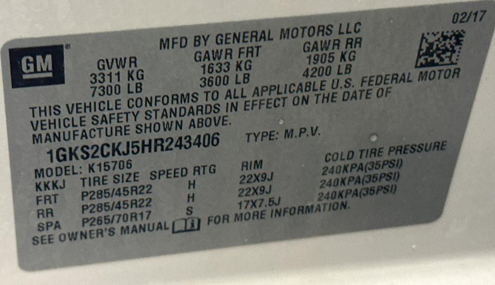 2017 GMC Yukon Image 37