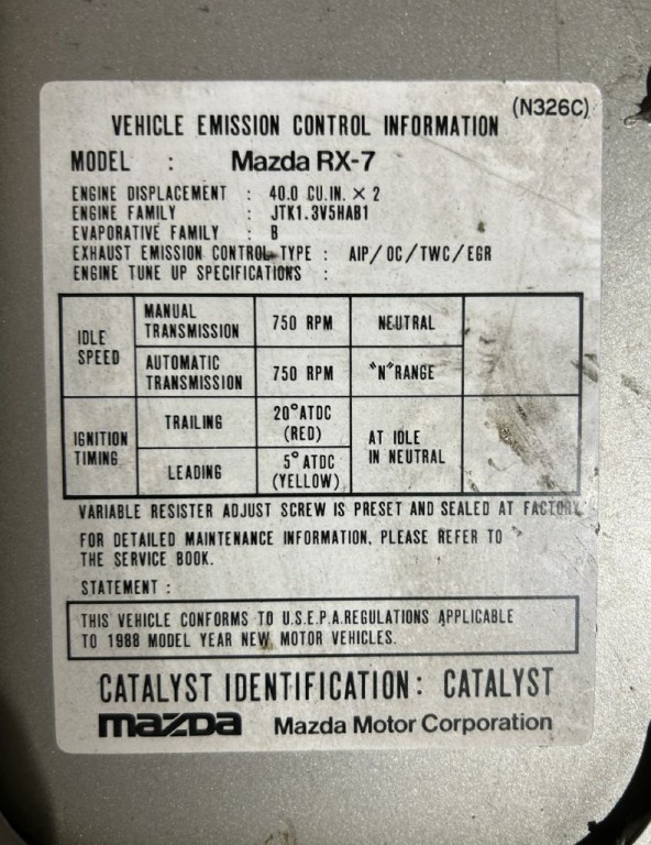 1988 Mazda RX-7 Image 88