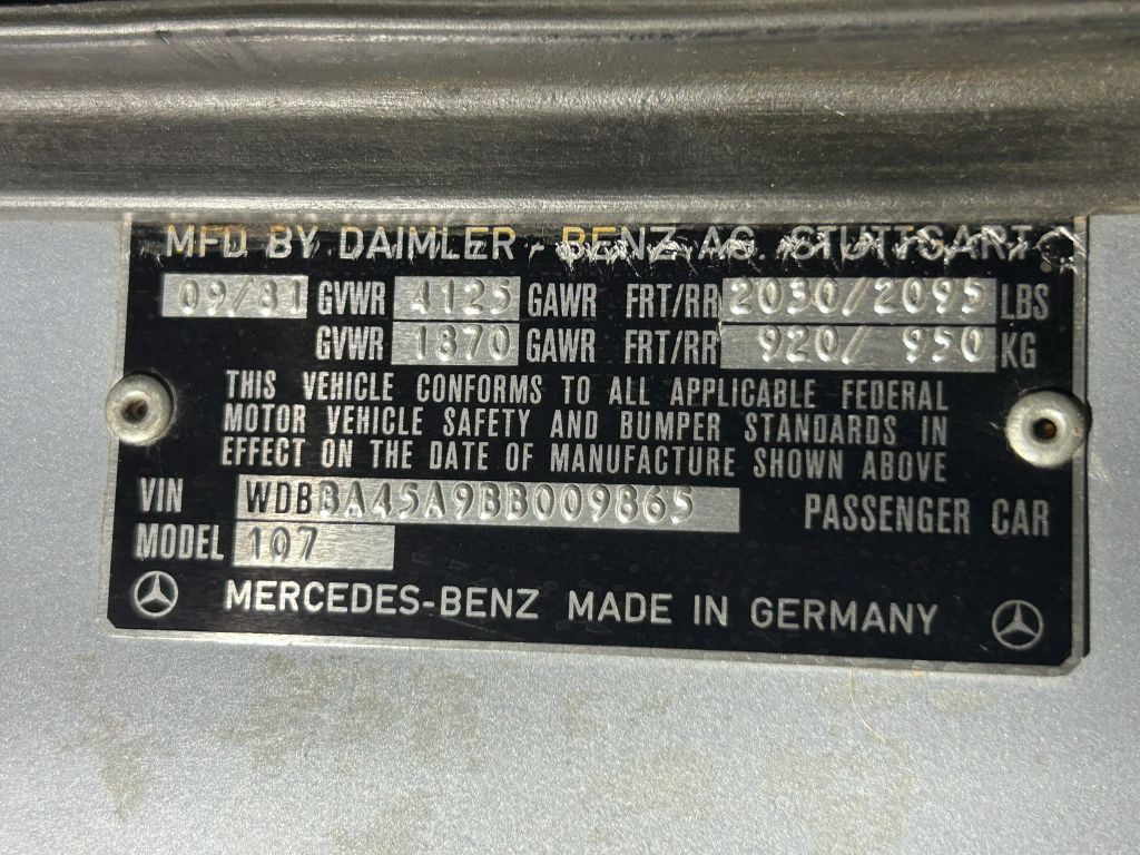 1981 Mercedes-Benz 380-Class Image 49