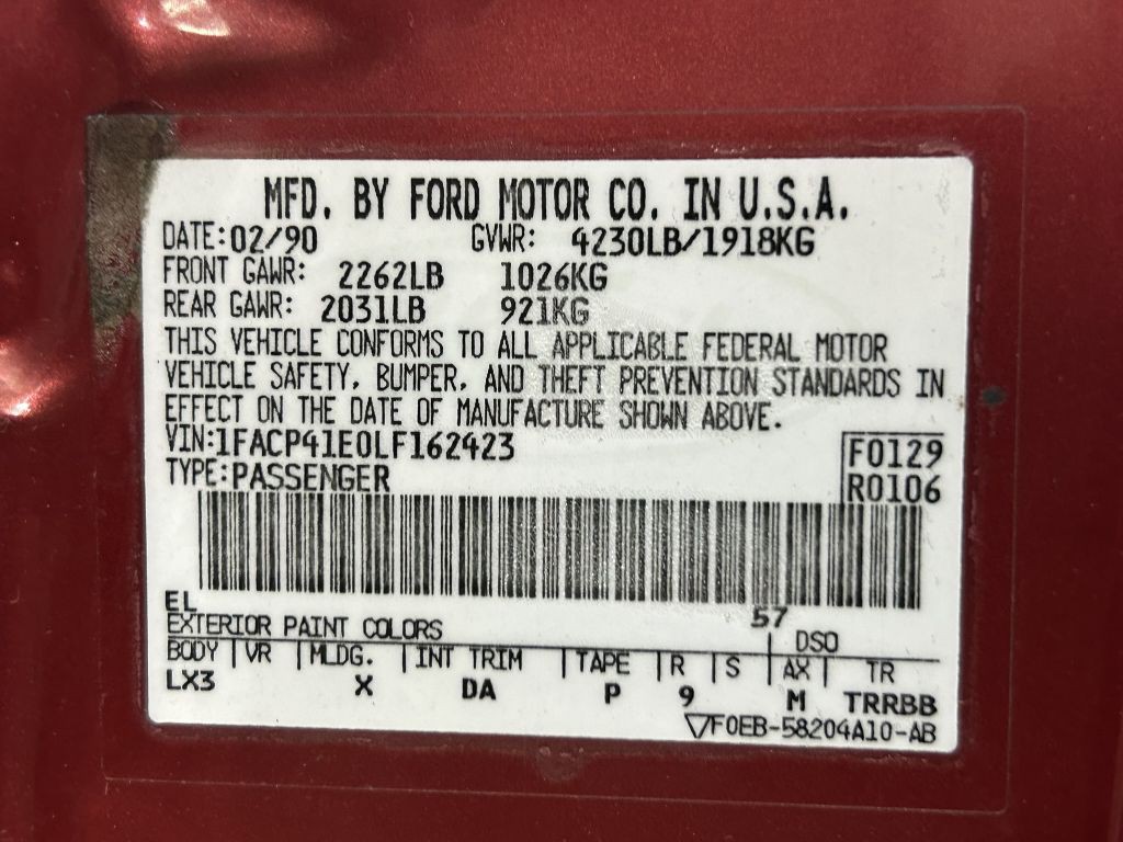 1990 Ford Mustang Image 26