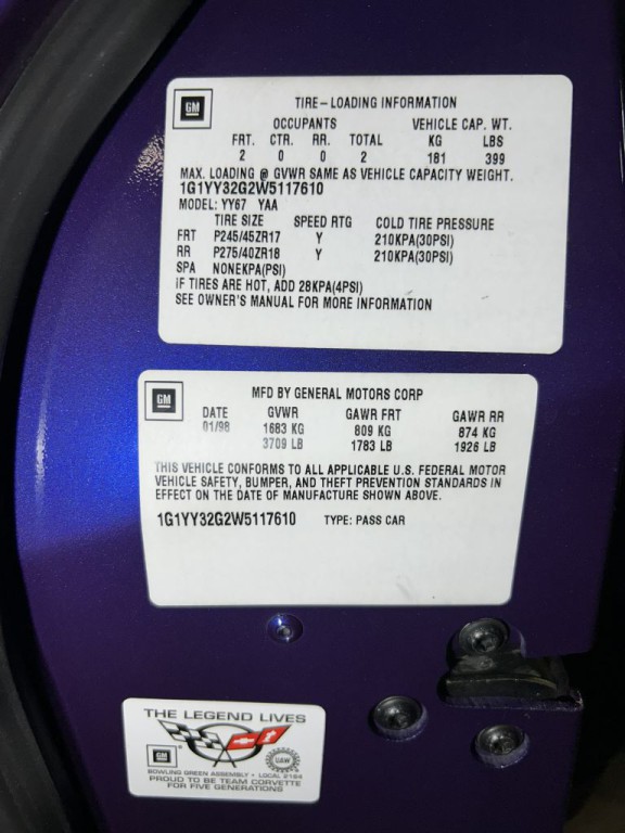 1998 Chevrolet Corvette Image 43