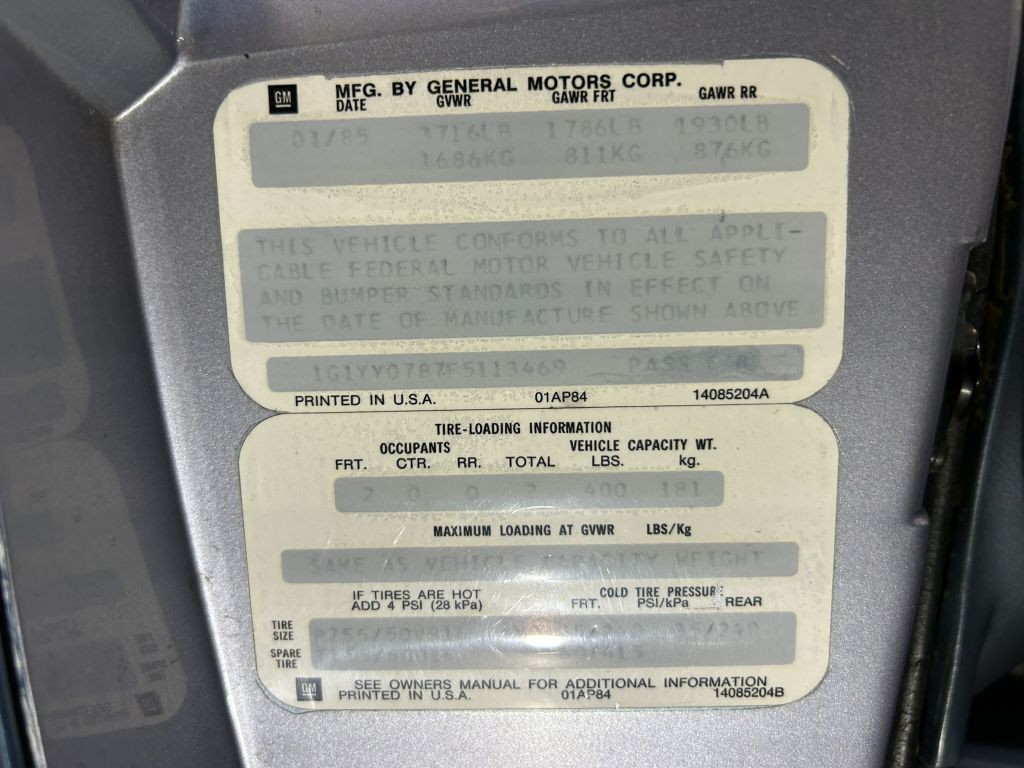 1985 Chevrolet Corvette Image 33