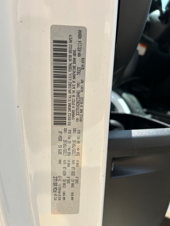 2019 RAM Promaster Image 18