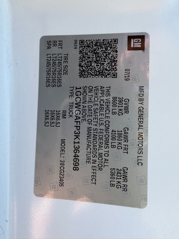 2019 Chevrolet Express Image 29