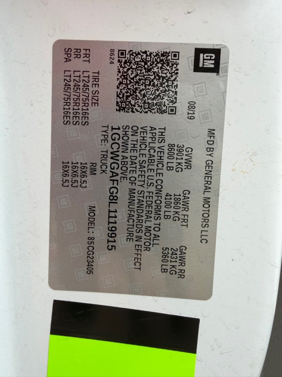 2020 Chevrolet Express Image 24