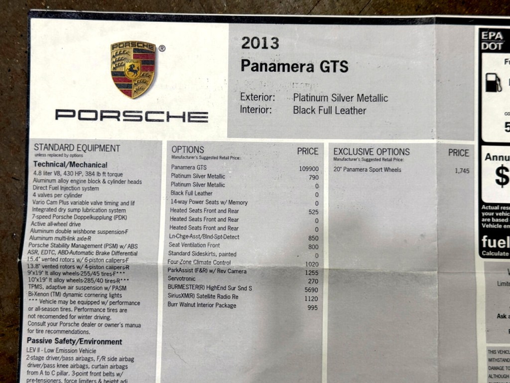 2013 Porsche Panamera Image 50