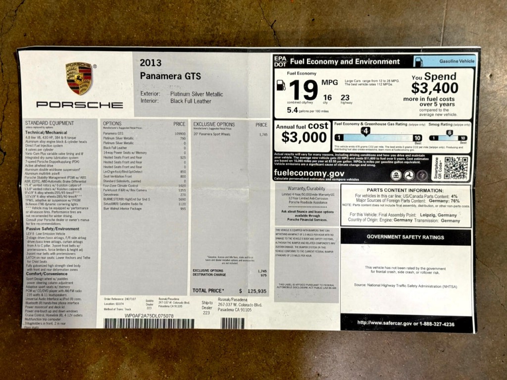 2013 Porsche Panamera Image 48