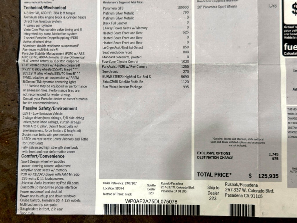 2013 Porsche Panamera Image 50