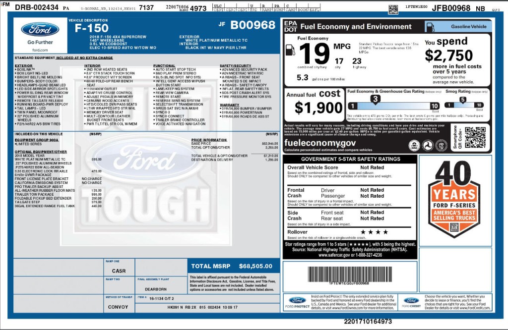 2018 Ford F-150 Image 62