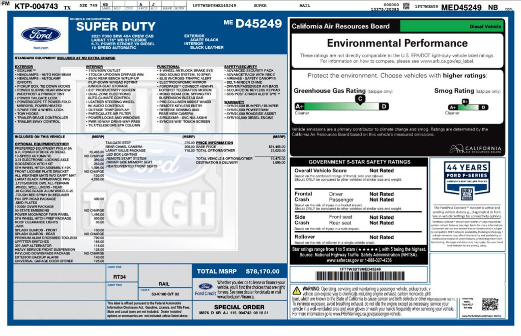 2021 Ford F-350 Image 62