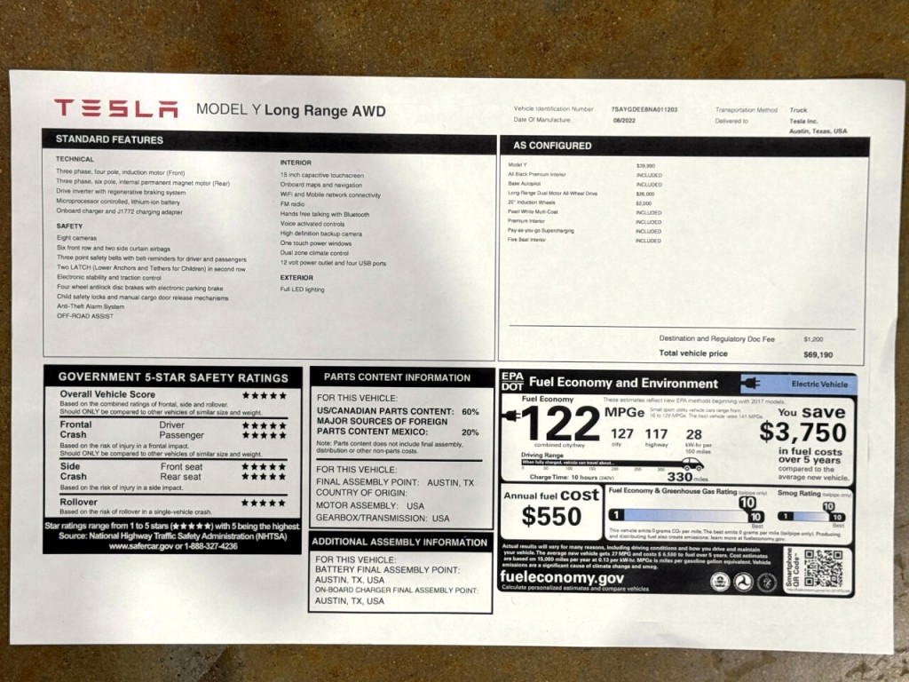 2022 Tesla Model Y Image 54