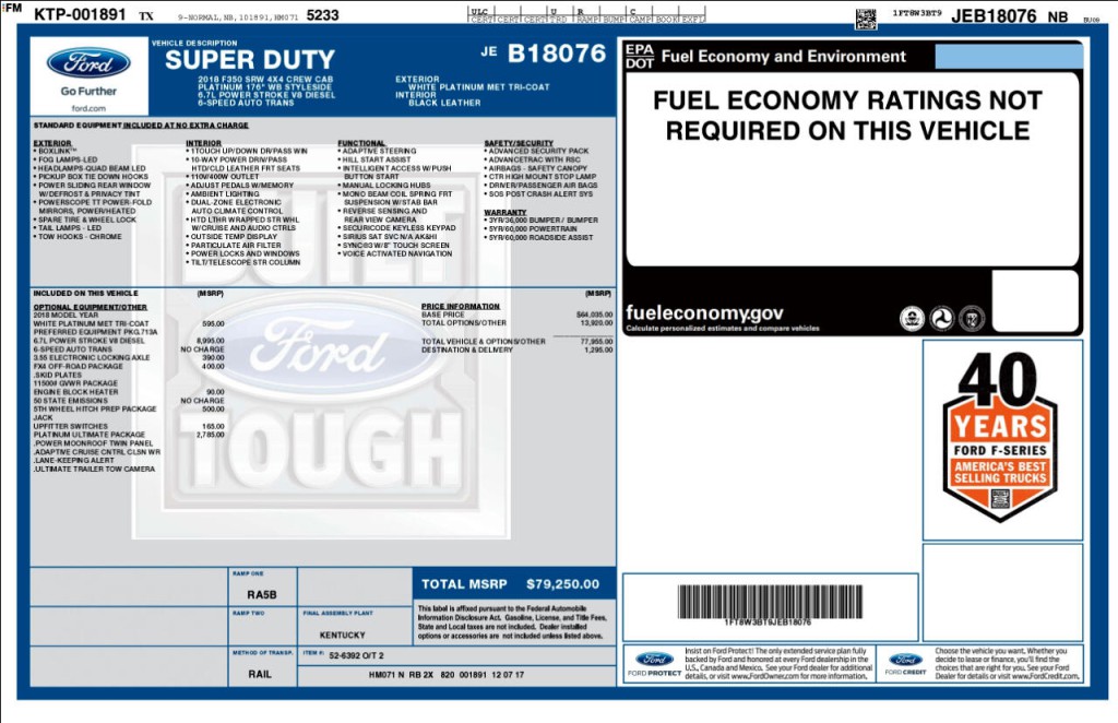 2018 Ford F-350 Image 67