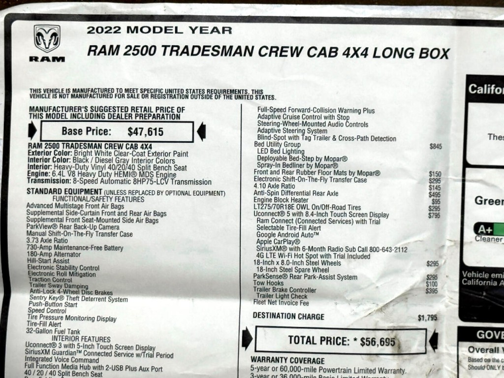 2022 RAM 2500 Image 57