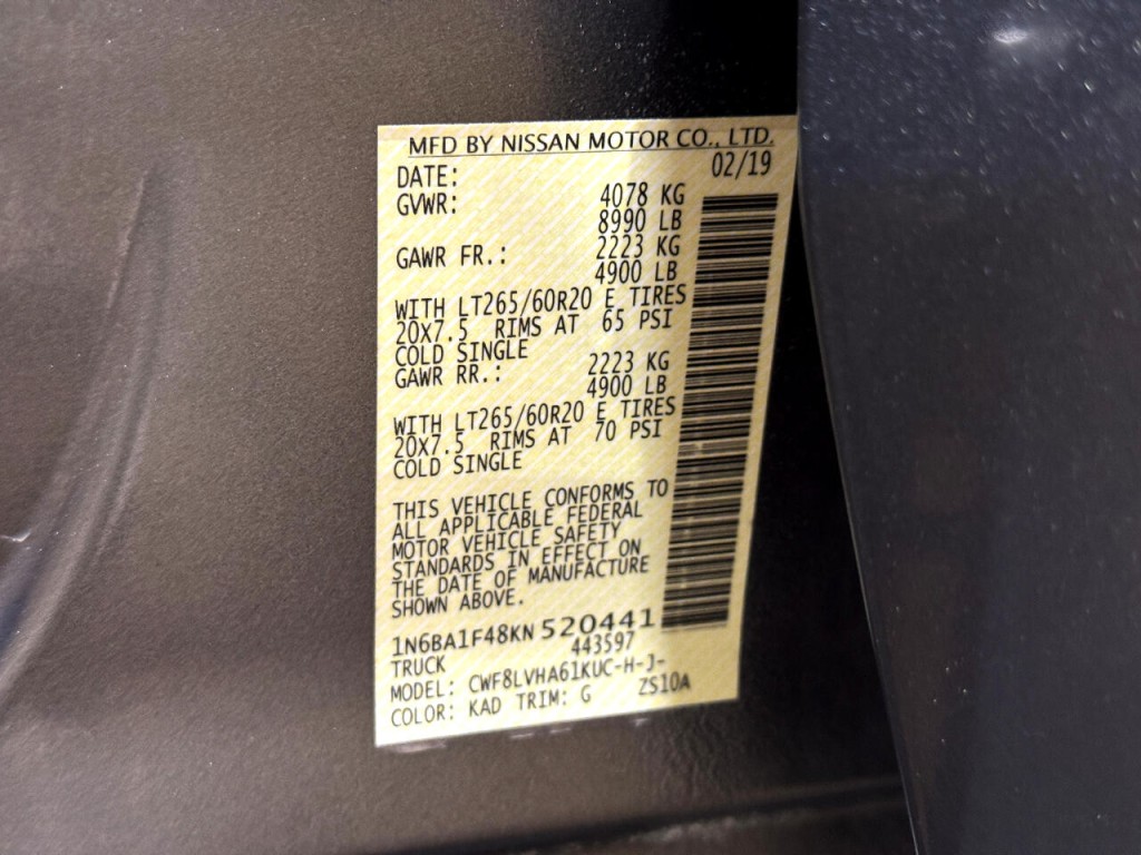 2019 Nissan Titan Image 44