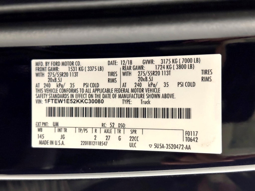 2019 Ford F-150 Image 53