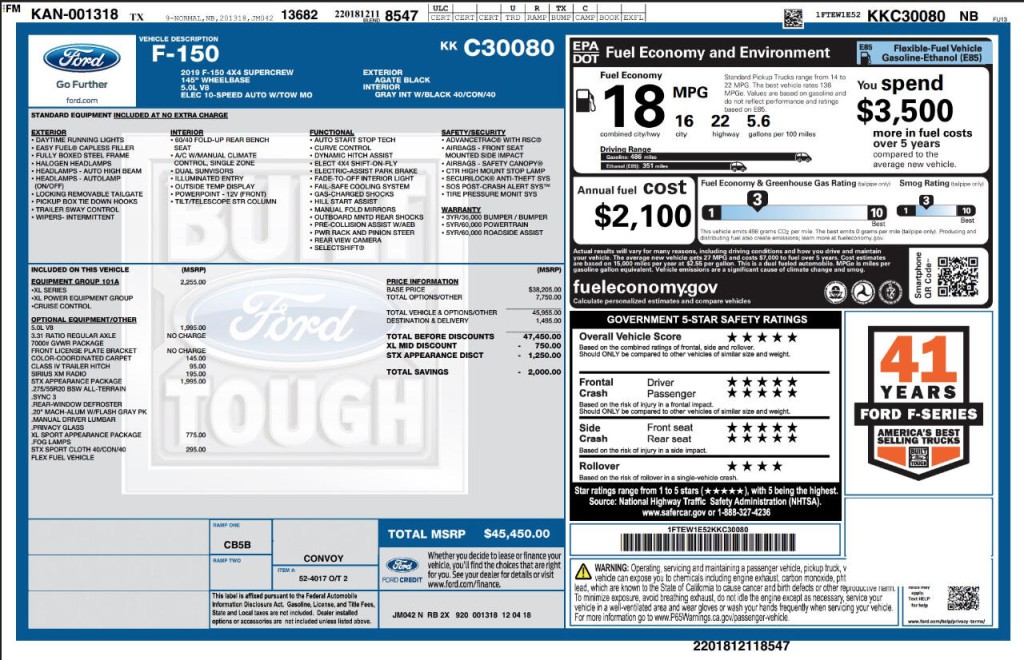2019 Ford F-150 Image 56