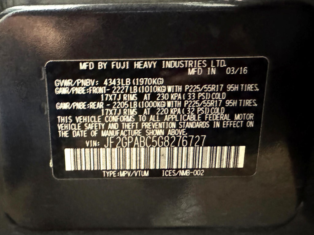 2016 Subaru Crosstrek Image 11