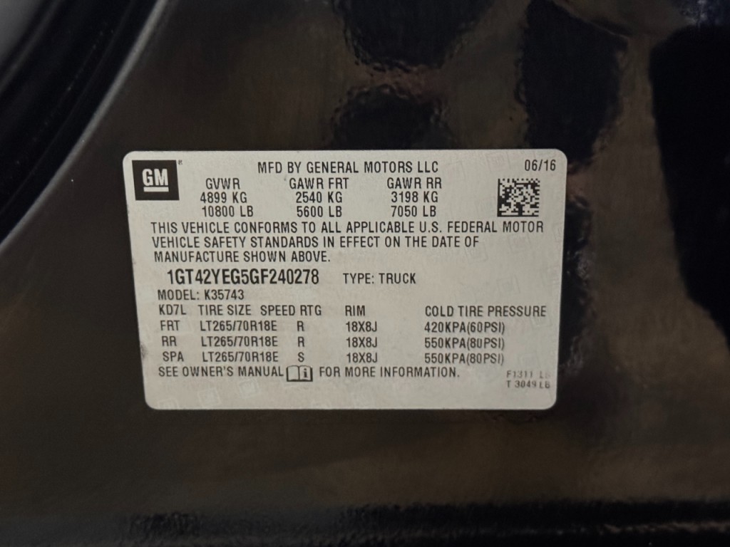 2016 GMC Sierra 3500 Image 54
