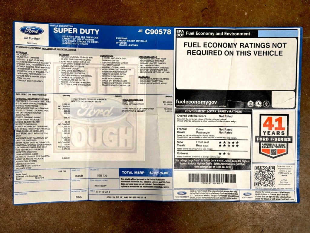 2018 Ford F-250 Image 74