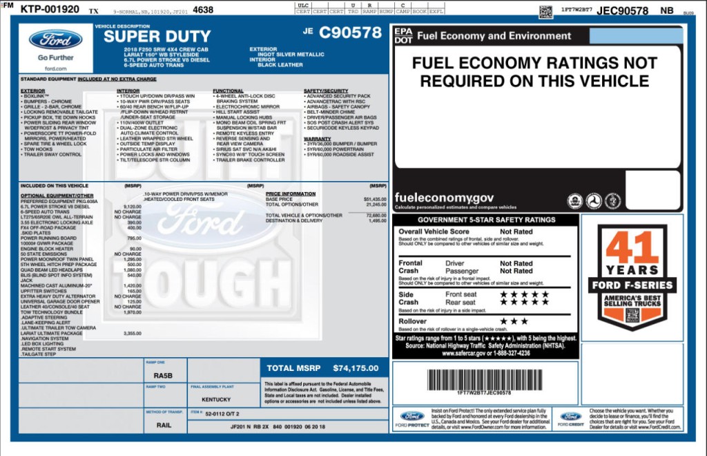2018 Ford F-250 Image 75