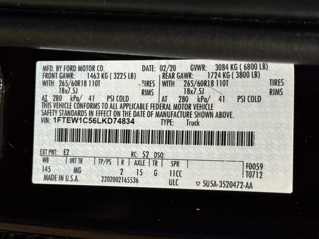 2020 Ford F-150 Image 53