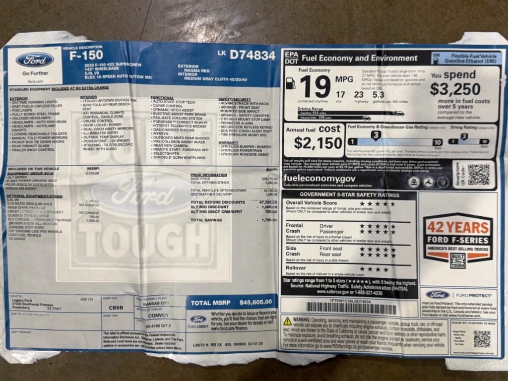 2020 Ford F-150 Image 57