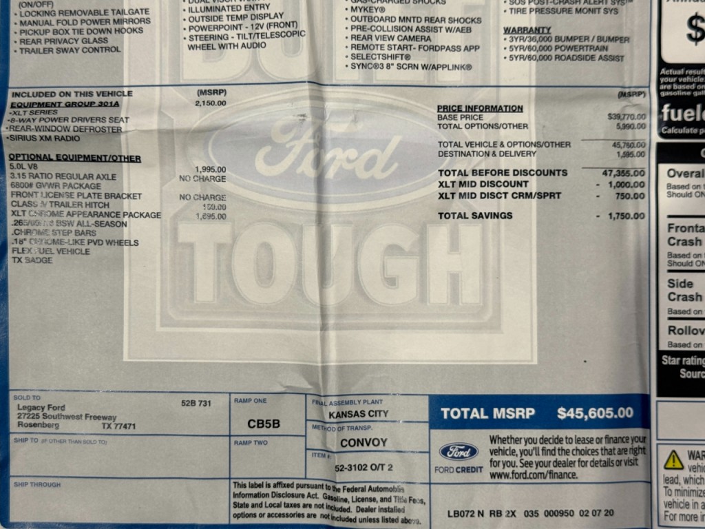 2020 Ford F-150 Image 58