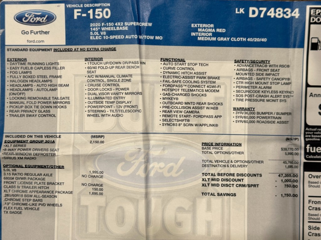 2020 Ford F-150 Image 59