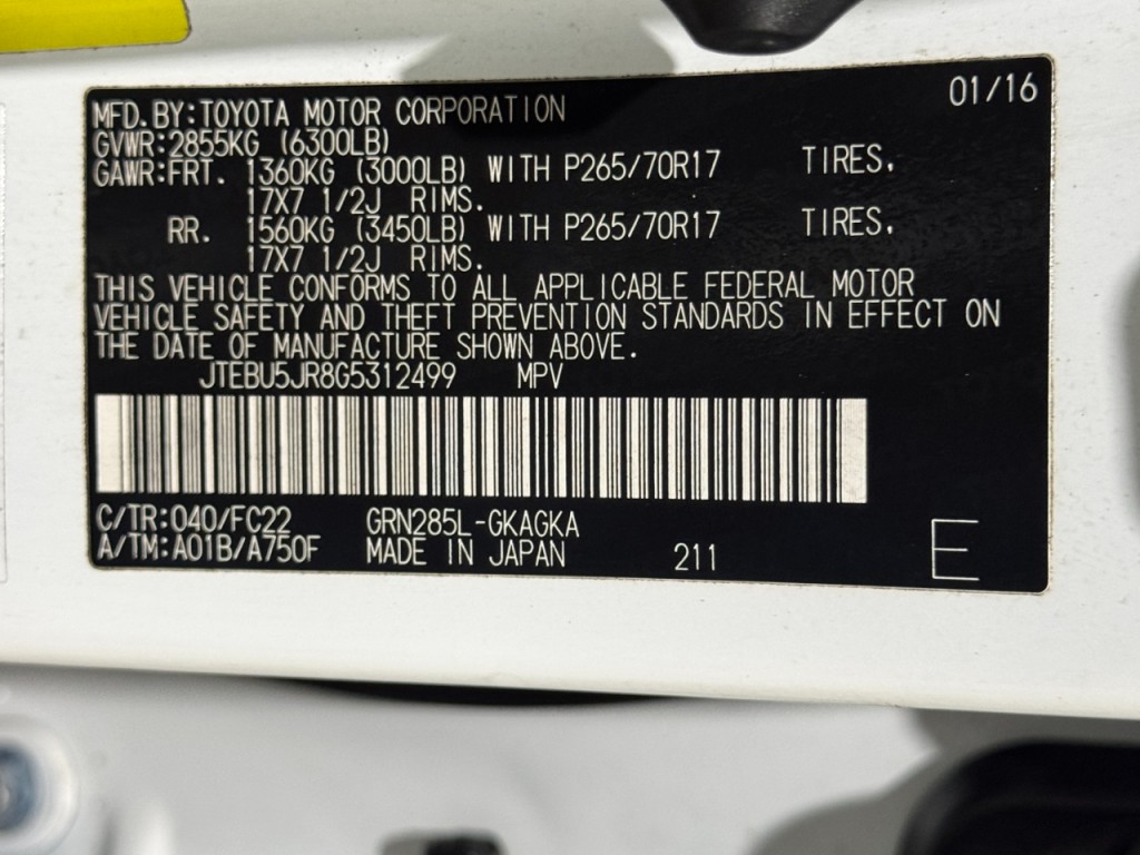 2016 Toyota 4Runner Image 48