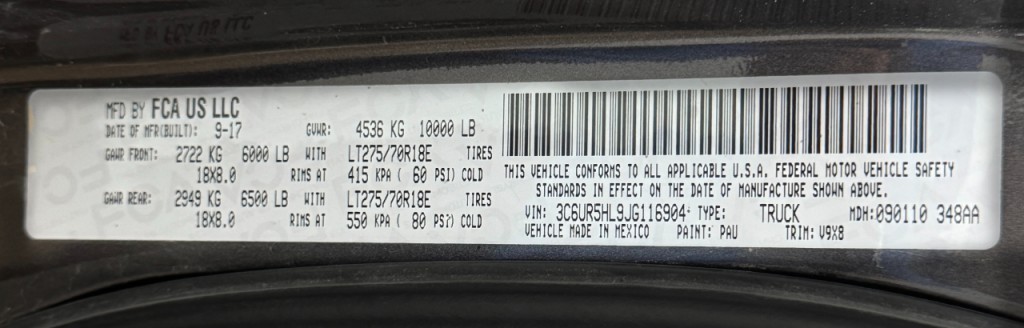 2018 RAM 2500 Image 18