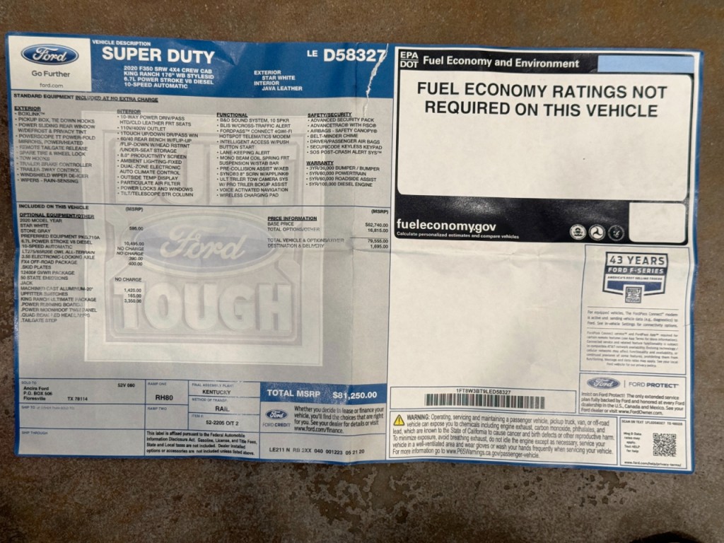 2020 Ford F-350 Image 78